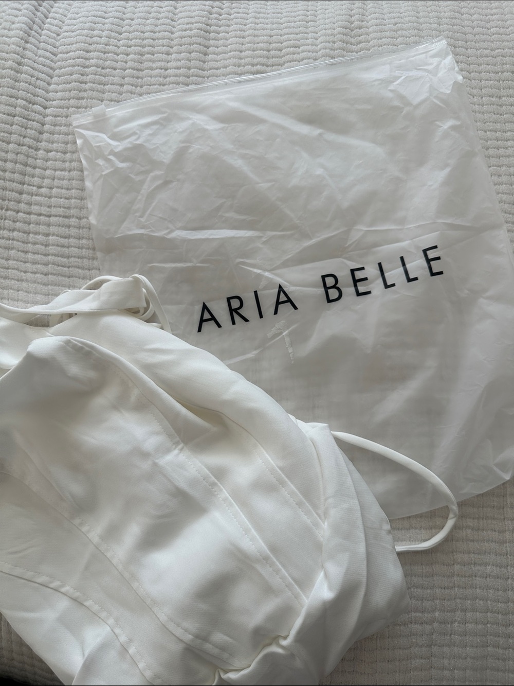 Aria Bella/BabyBoo “Cornelia” White Mini Draped Dress XS NWT NIB - Picture 6 of 12